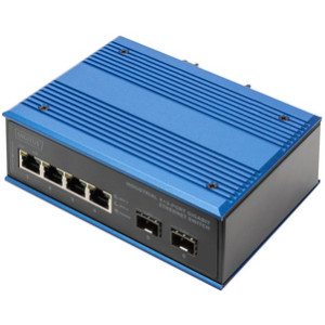 DIGITUS Industriële Gigabit Ethernet Switch, 4+2 Poorten