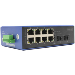 DIGITUS Industriële Gigabit Ethernet Switch 8+2 poort