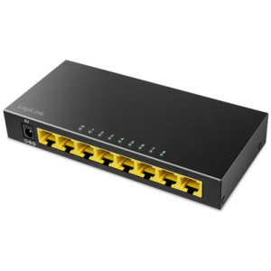 LogiLink Desktop Gigabit Ethernet Switch 8-poorts zwart