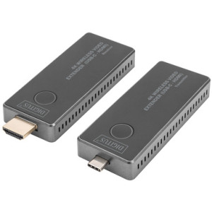 DIGITUS 4K draadloze video extender set 30m (USB-C naar HDMI)