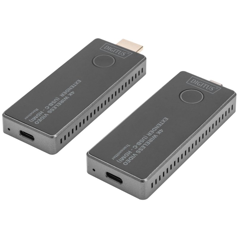 DIGITUS 4K draadloze video extender set 30m (USB-C naar HDMI)
