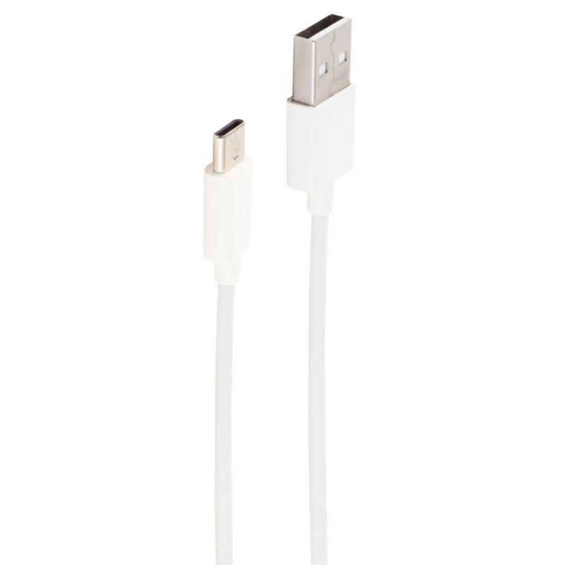 Shiverpeaks data- en oplaadkabel USB-A naar USB-C 2 meter wit