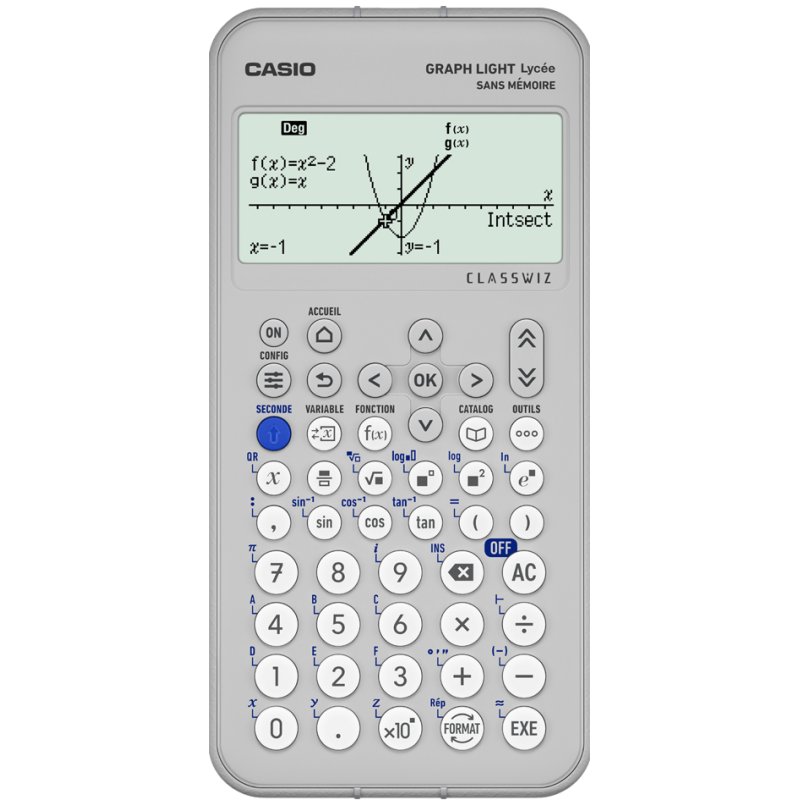 Casio grafische rekenmachine met verlicht scherm, 8 regels
