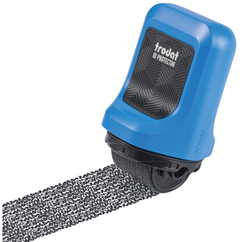 Trodat privacyroller ID Protector-set blauw