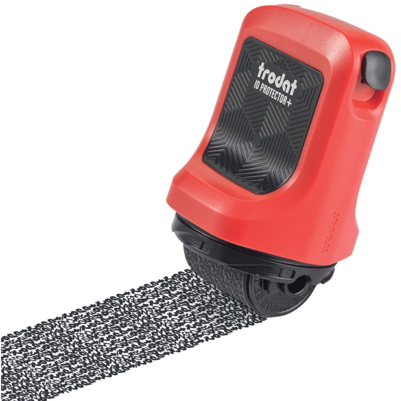 Trodat privacy rolstempel ID Protector+, rood