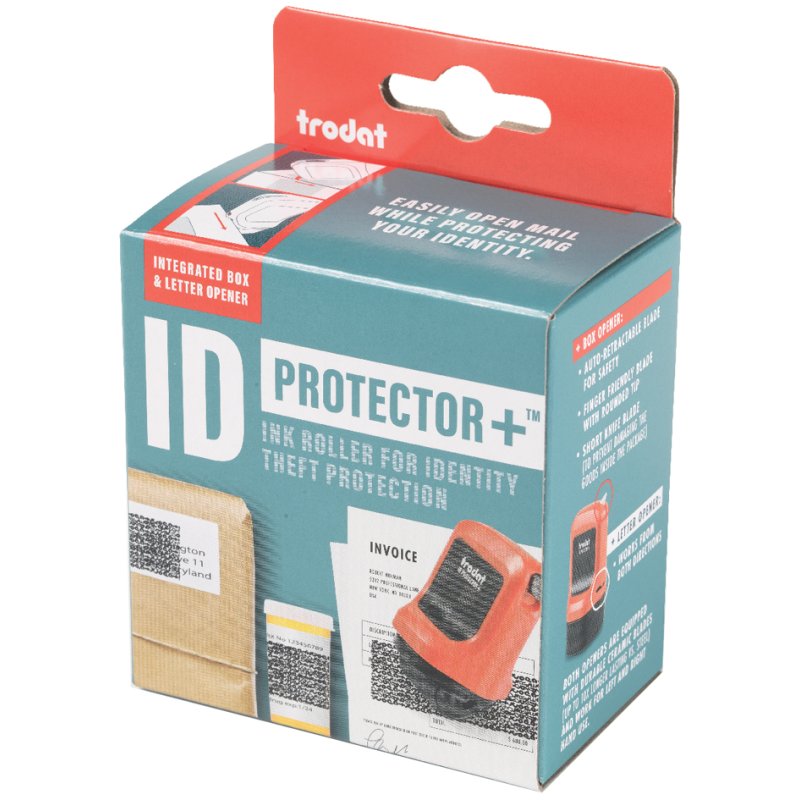 Trodat privacy rolstempel ID Protector+, rood