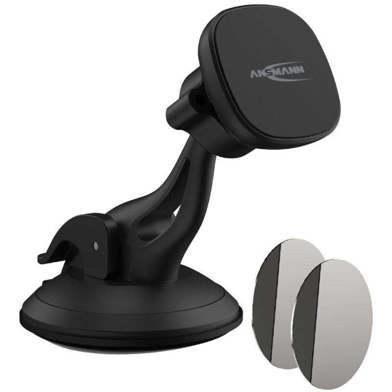 Ansmann autohouder voor smartphone met magnetisch windschermbevestiging.