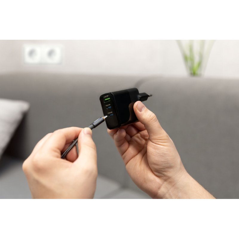 ANSMANN - USB-lader voor stopcontact - 365PD - Kleur: Zwart