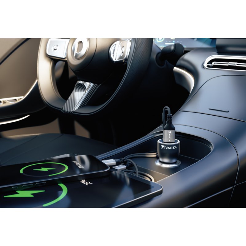 VARTA auto-oplader met USB-A en USB-C aansluiting