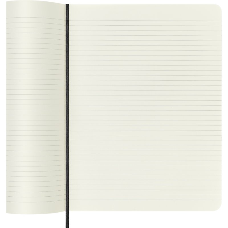 Moleskine notitieboek groot, blanco, softcover, zwart