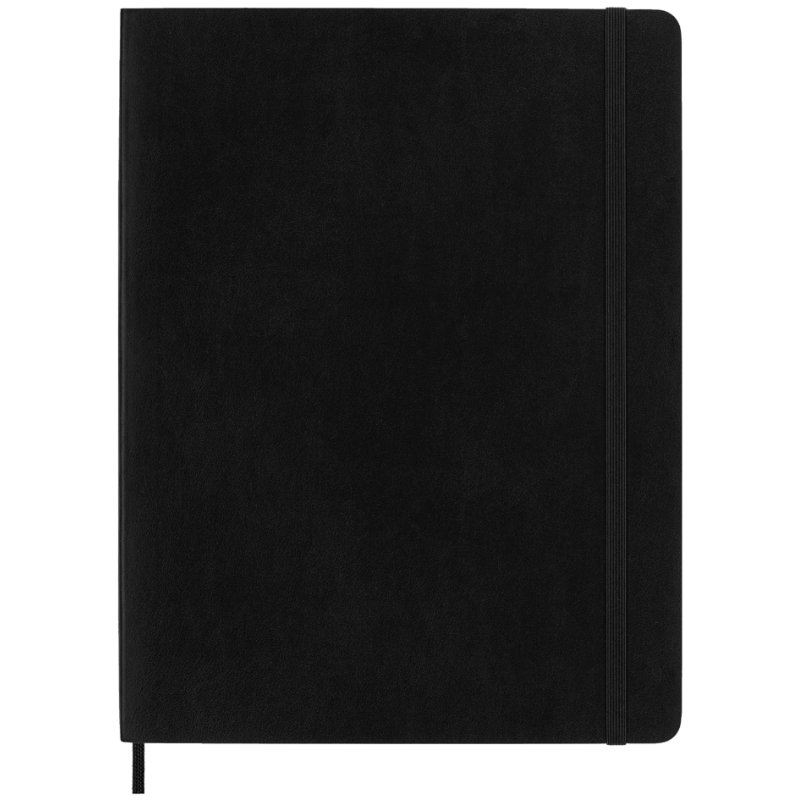 Moleskine notitieboek groot, blanco, softcover, zwart