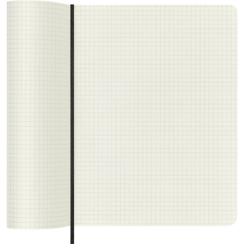 Moleskine notitieboek groot, blanco, softcover, zwart