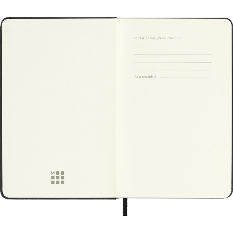 MOLESKINE Notitieboek A6 blanco hardcover saffierblauw