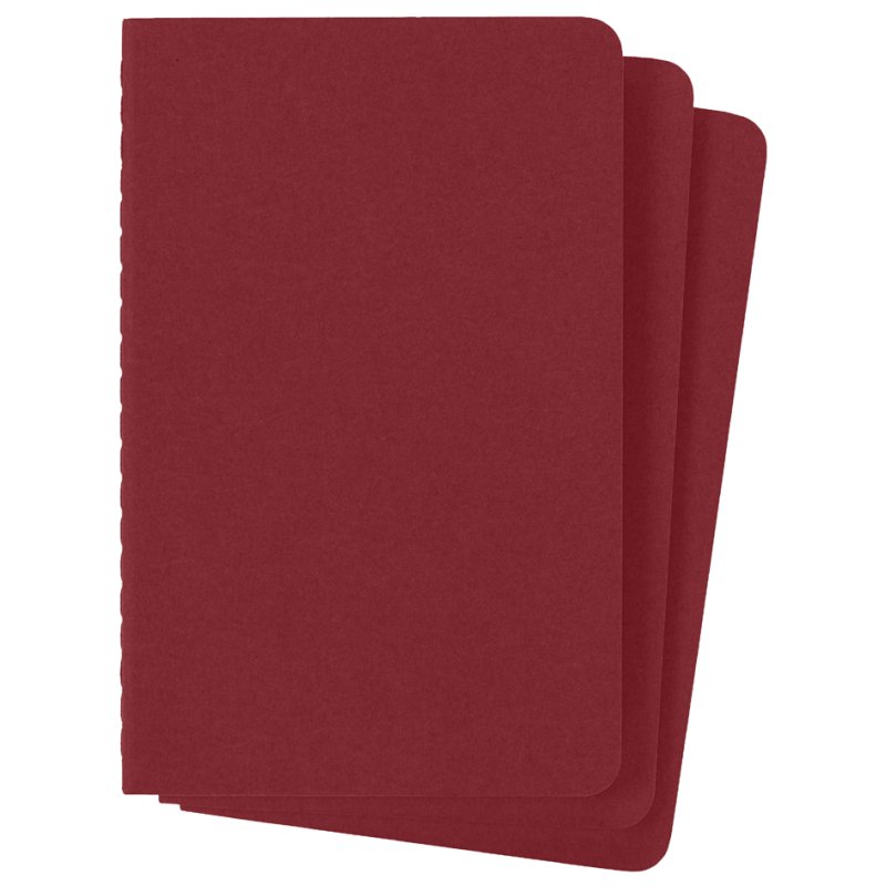 Moleskine notitieboekjes A6 gelinieerd zwart, set van 3 stuks