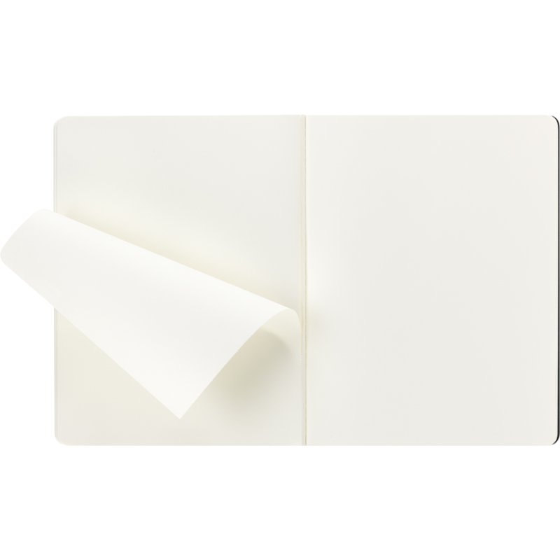 Moleskine schrift, extra groot, gelinieerd, karton, zwart