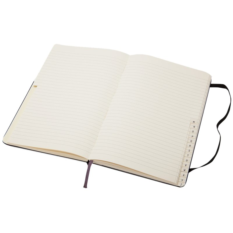 MOLESKINE adresboek P/A6 gelinieerd hardcover zwart