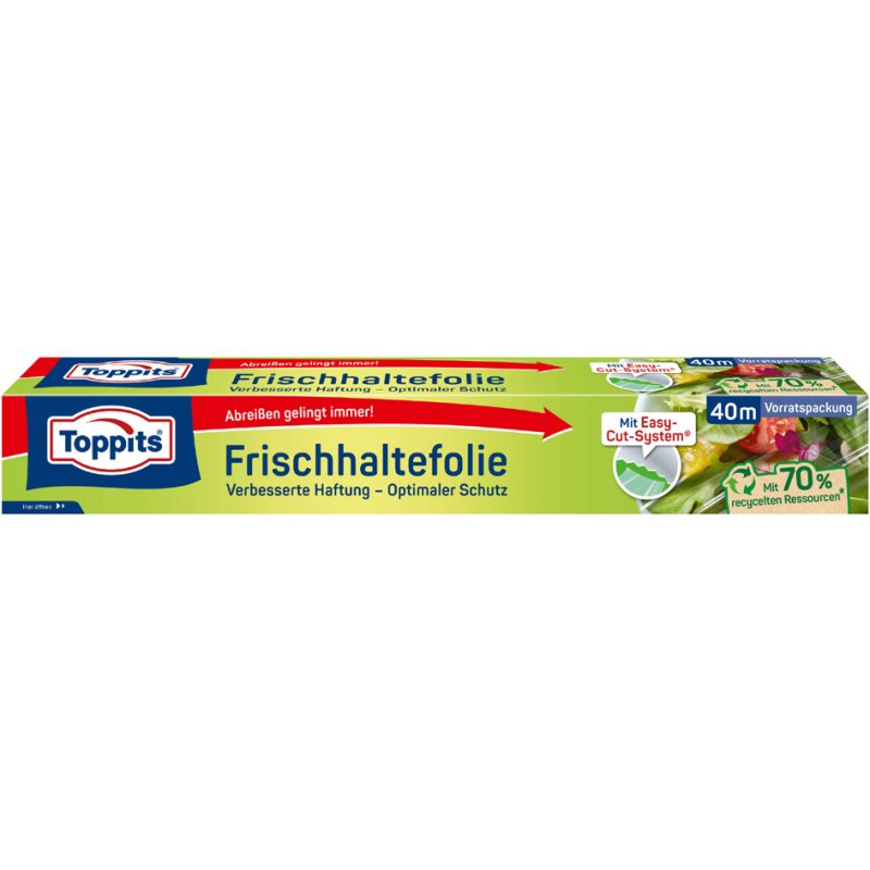 TOPPITS vershoudfolie, 325 mm breed, 40 meter lang