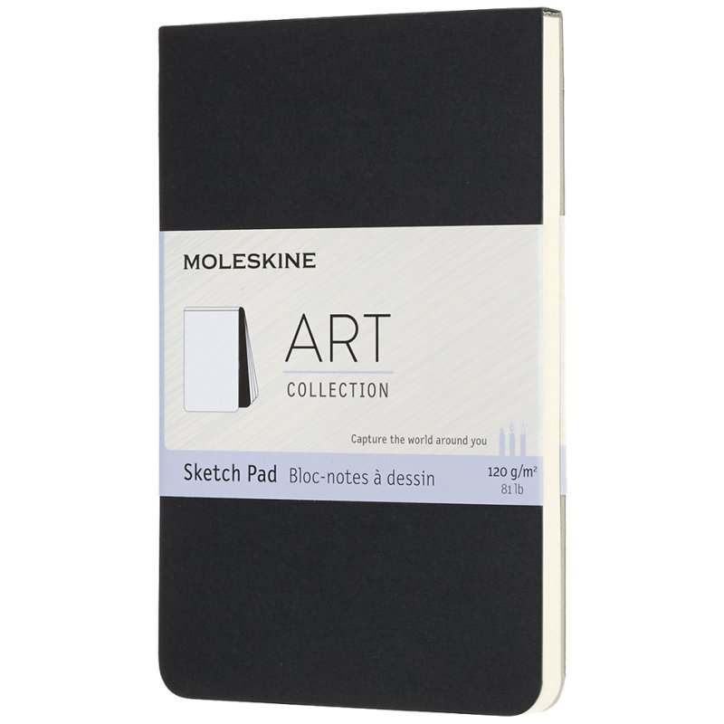 MOLESKINE Schetsblok A6 120g karton zwart