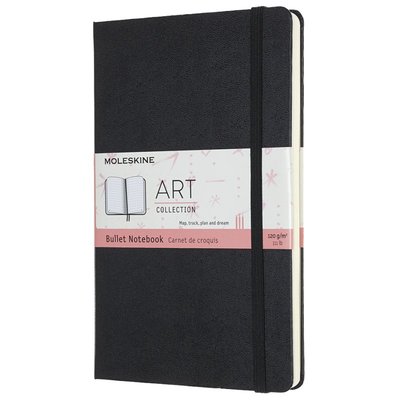 MOLESKINE Bullet Journal schetsboek A5 zwart hardcover dotted