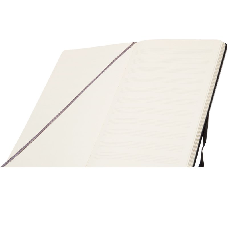 MOLESKINE muzieknotitieblok A5 hardcover zwart