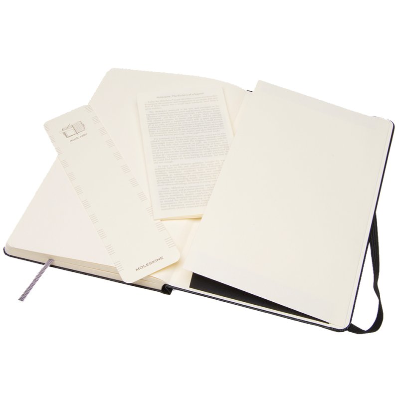 MOLESKINE muzieknotitieblok A5 hardcover zwart