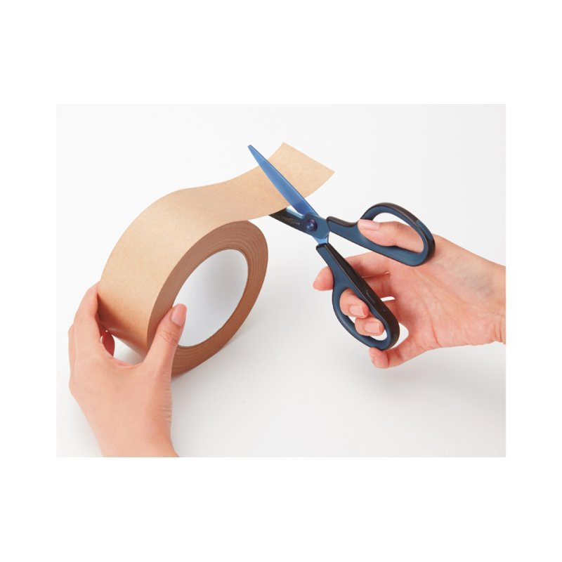 Plus Japan universele schaar FITCUT CURVE titanium coating, blauw