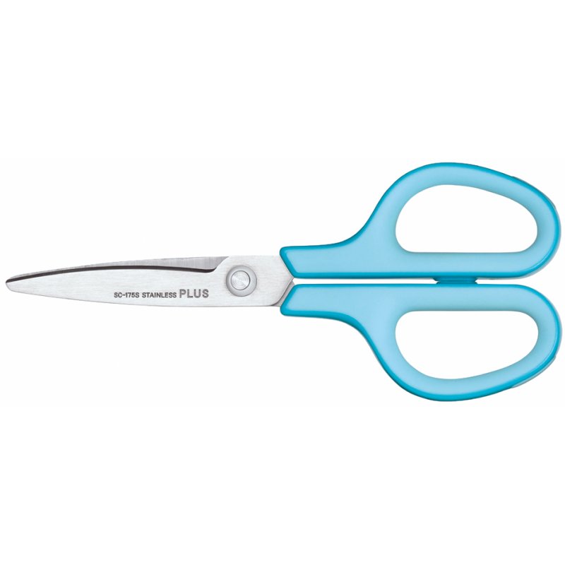 Plus Japan universele schaar Fitcut Curve 175mm blauw