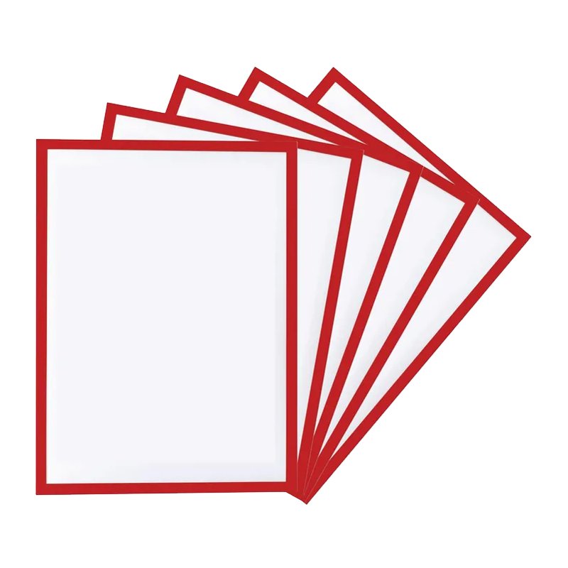 Magnetoplan magnetische kaders A3 rood, 5 stuks