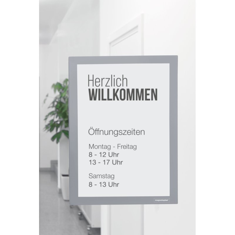 Magnetoplan magnetische infolijst A3 zilver, opklapbaar