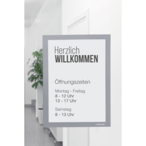 Magnetoplan magnetische infolijst A3 zilver, opklapbaar