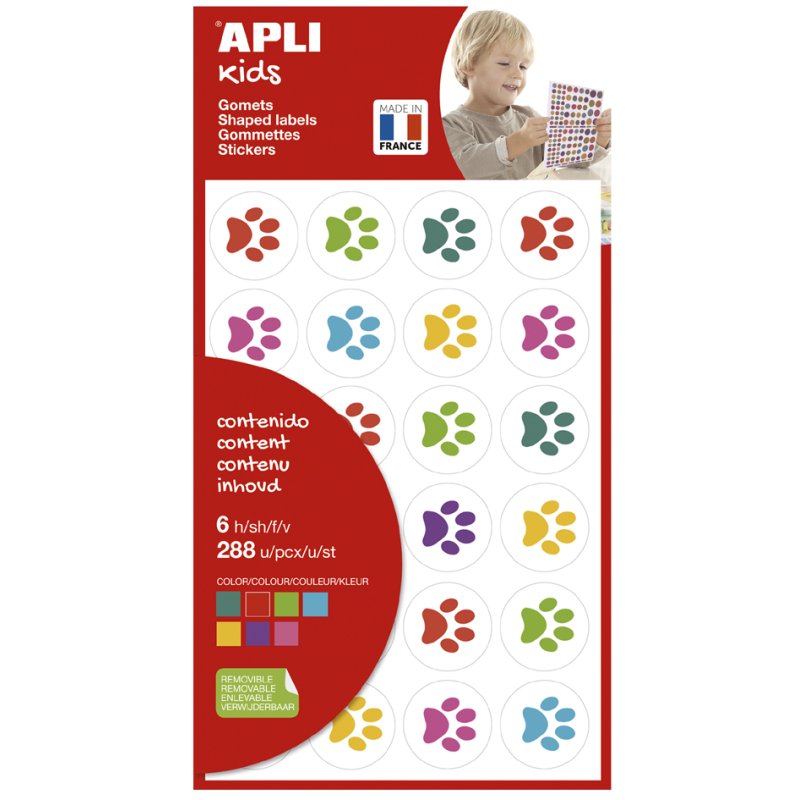 APLI Kids stickers kattenpootjes, kleinverpakking