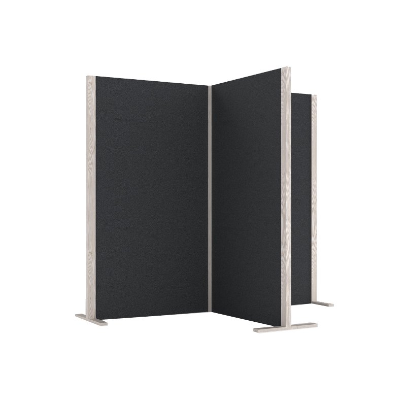 magnetoplan akoestische scheidingswand Wood Series Cube, blauw, 210 x 210 x 180 cm