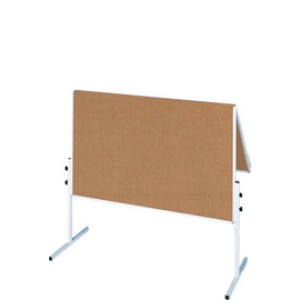 FRANKEN moderatietafel U-Act, inklapbaar, jute oppervlak bruin, 1200 x 1500 mm
