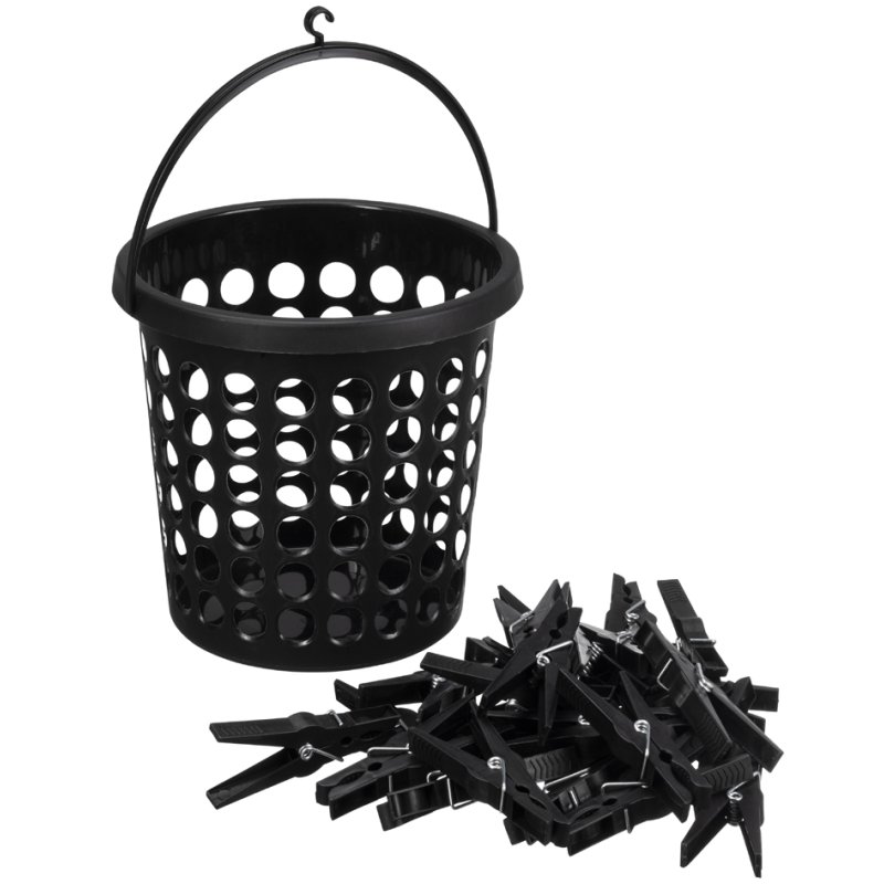 Wasknijpermandje SPRINGFIELD rond wit met ophanghaak