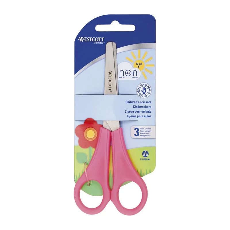 WESTCOTT kinderschaar spits 130 mm rood