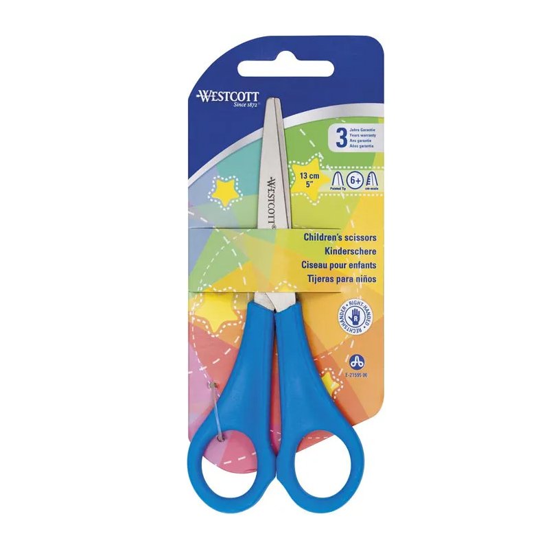 WESTCOTT kinderschaar spits 130 mm rood