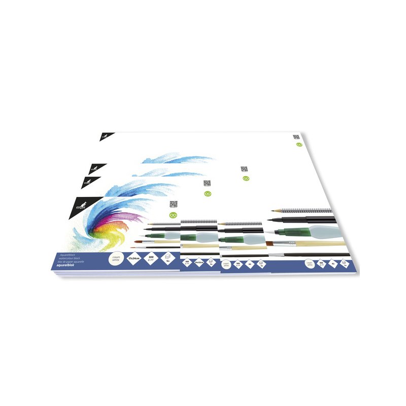 Kangaro Aquarelpapier blok, 240 x 320 mm, 16 vellen