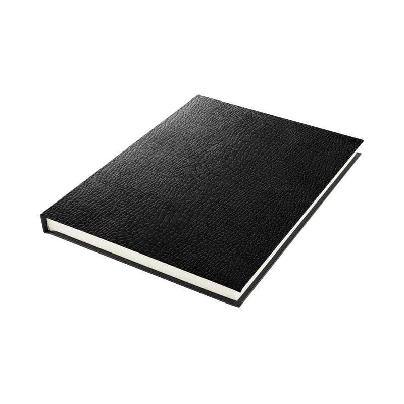 Kangaro schetsboek A4 slangenleer look zwart