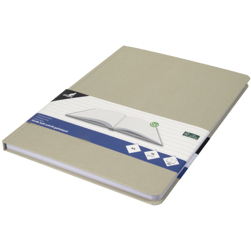 Kangaro notitieboek kraft A4, 96 bladen, gelinieerd