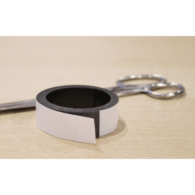Kangaro Magneetband, 25 mm x 1 m, wit