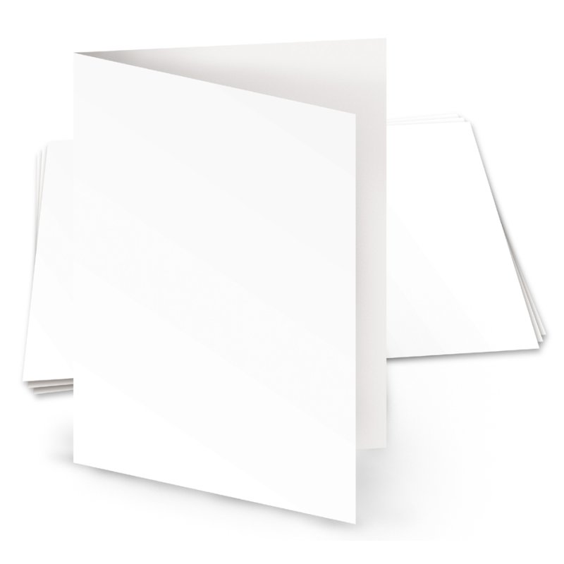 Kangaro dubbelkaarten A6, 105 x 150 mm, 300 g/m², wit, 25 stuks