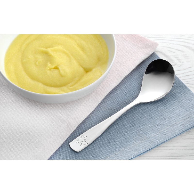 Esmeyer babylepels 'Vrolijke Diertjes', roestvrijstaal 18/8, 4 stuks