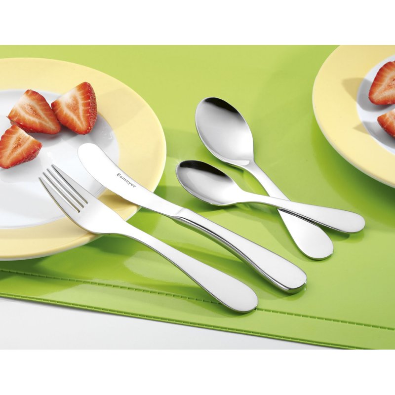 Esmeyer 4-delig kinderbestek SUNNY, roestvrij staal 18/10