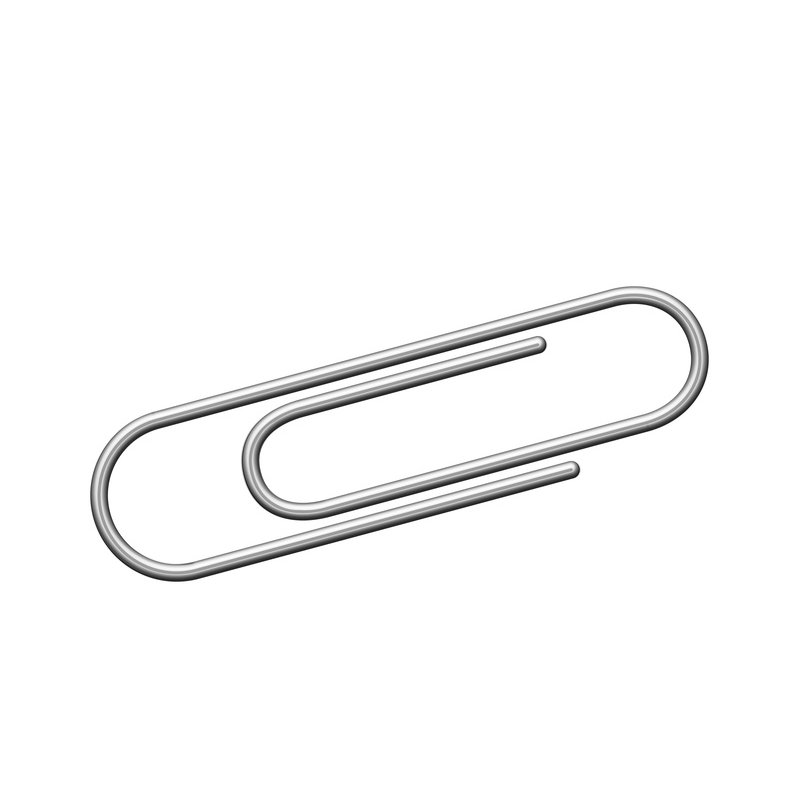 Kangaro paperclips verzinkt 30mm zilver