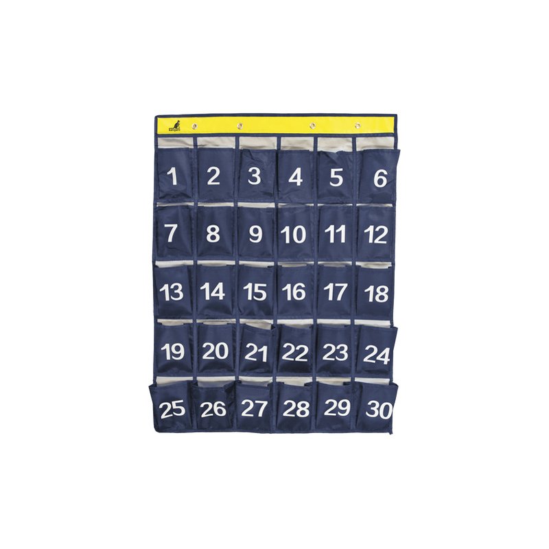 Kangaro smartphone wandorganizer 30 vakken genummerd blauw