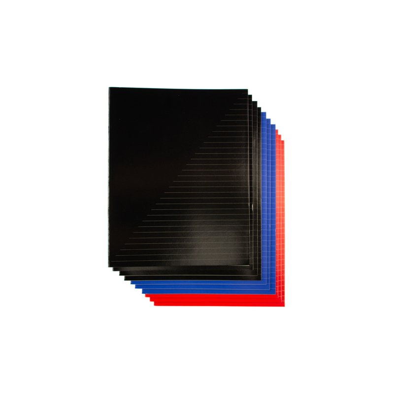 Kangaro schrift A4 geruit 10mm, gekleurde omslag, 5 stuks