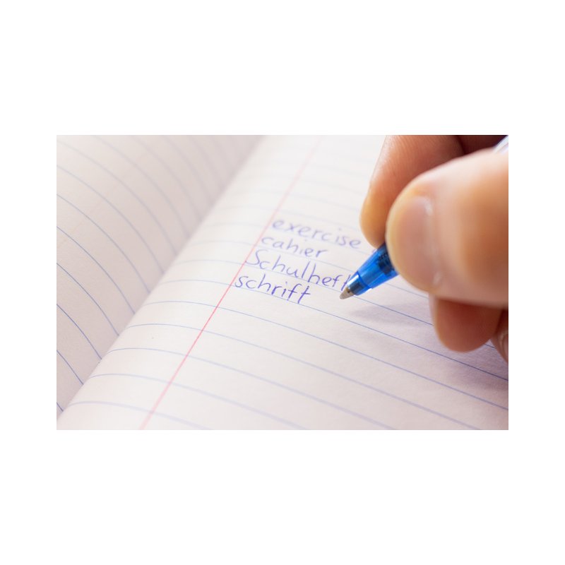 Kangaro schrift A4 geruit 10mm, gekleurde omslag, 5 stuks