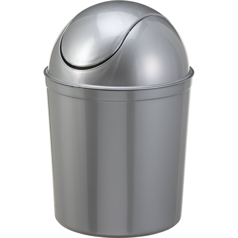 Plast Team afvalemmer met klapdeksel 5 liter wit