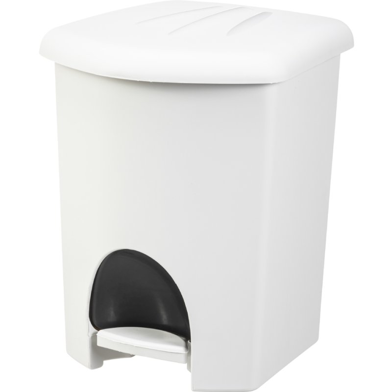 Plast Team Pedaalemmer 16 liter wit