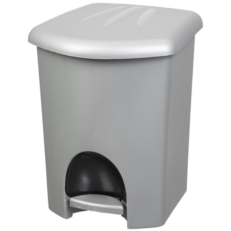 Plast Team Pedaalemmer 16 liter wit